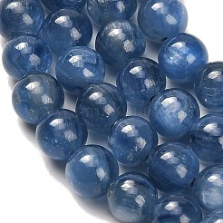 天然石カヤナイトビーズ連売り  ラウンド  グレードAAA  6mm  穴：0.9mm  約67個/連  15.94''（40.5センチメートル）&nbsp;G-H335-B04-6mm