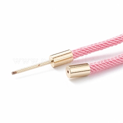 編組ナイロンコードブレスレット作り  真鍮パーツ  ミックスカラー  9-1/2インチ（24cm）  リンク：30x4mm&nbsp;MAK-A017-D01