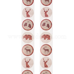 500Pcs Christmas Theme Round Stickers&nbsp;AJEW-S090-04E