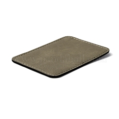 模造革レーザー加工ラベルタグ  空白の帽子パッチを縫う  長方形  コーヒー  88x63x1.5mm&nbsp;FIND-WH0112-79A