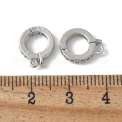 真鍮マイクロ舗装キュービックジルコニアペンダントベール  鉛フリー＆カドミウムフリー  長持ちメッキ  ラックめっき  プラチナ  12.5x10x2.5mm  穴：0.7mm&nbsp;KK-D324-06P