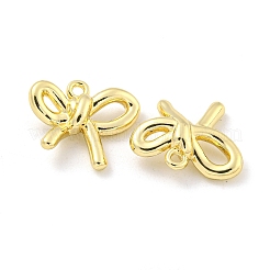 ラックメッキ合金ペンダント  ちょう結びのチャーム  ゴールドカラー  15.5x19.5x6mm  穴：1.8mm&nbsp;PALLOY-I221-07G
