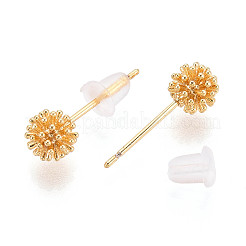 Brass Stud Earrings&nbsp;KK-T077-26G