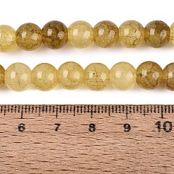 Baking Paint Crackle Glass Beads Strands&nbsp;GLAA-Q106-03A-21