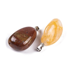 Natural & Synthetic Mixed Gemstone Pendants&nbsp;G-Q172-03P