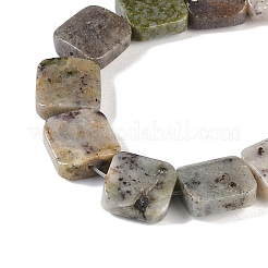 天然石瑪瑙ビーズ連売り  正方形  13x13x6mm  穴：0.9mm  約30個/連  15.63''~15.83''（39.7~40.2センチメートル）&nbsp;G-K362-A01-01