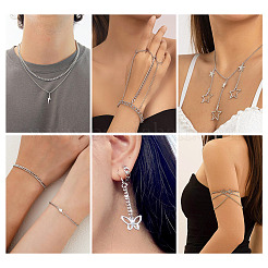 DIY Brass Twisted Chains Necklaces/Bracelets Making Kit&nbsp;DIY-TA0011-10