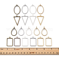 38Pcs 19 Styles Alloy Open Back Bezel Pendants&nbsp;FIND-FS0003-61