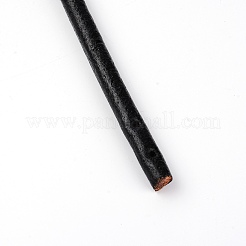 牛革バッグハンドル  バッグ交換用アクセサリー  ブラック  61.5x0.8cm  穴：2mm  2pc&nbsp;FIND-WH0072-89A