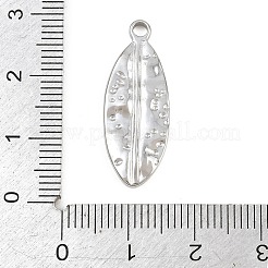 304ステンレスペンダント  葉のチャーム  ステンレス鋼色  27x10x2mm  穴：2mm&nbsp;SA-CBA31B1-01P