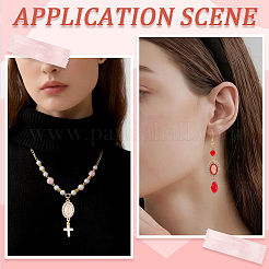 30Pcs 6 Colors Religion Alloy Enamel Virgin Mary Connector Charms&nbsp;FIND-SC0024-26