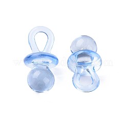 透明なアクリルパーツ  ニップル  コーンフラワーブルー  27x13mm  穴：5x7mm  約336個/500g&nbsp;MACR-S373-123-B01