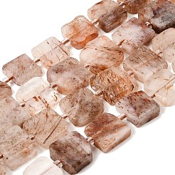 Natural Black Gold Rutilated Quartz Beads Strands&nbsp;GG-CBA4808-E01-01