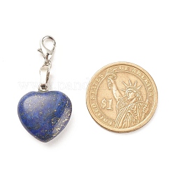 Heart Gemstone Pendant Decorations&nbsp;HJEW-JM00646