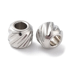 変色しない201ステンレススチールスペーサービーズ  ロンデル  ステンレス鋼色  3x2.5mm  穴：1mm&nbsp;X-STAS-K259-14C-P
