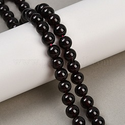 モザンビーク輸入天然グレード aaaa ガーネット ラウンド ビーズ 連売り  7~8mm  穴：1mm  約56個/連  15.75インチ（40cm）&nbsp;G-E300-AAAA-8mm