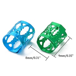 Aluminum Dreadlocks Beads Hair Decoration&nbsp;ALUM-R003-M-1
