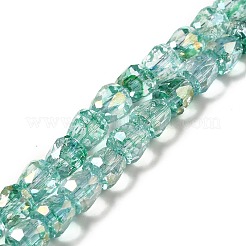 Electroplate Transparent Glass Beads Strand&nbsp;GLAA-G088-01