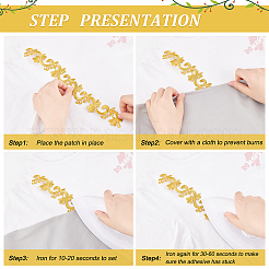 Computerized Embroidery Cloth Iron On/Sew On Patches&nbsp;DIY-WH0401-18A