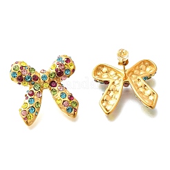 304 Stainless Steel Bowknot Stud Earrings&nbsp;EJEW-A123-02C-G