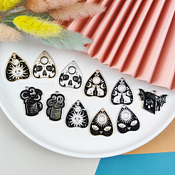 22Pcs 11 Styles Alloy Enamel Pendants&nbsp;FIND-AR0004-03