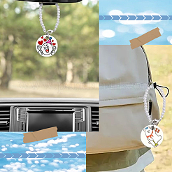 Wood Flat Round Blank Cup Charms&nbsp;DIY-SP0001-50