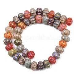 Painted Glass Beads&nbsp;GL-CBA4370-09