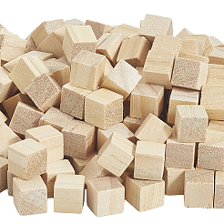 塗装用松材木製建築板250枚  DIYクラフト用品  キューブ  トウモロコシの穂の黄色  1x1x1cm  250個/セット&nbsp;WOCR-SP0001-01