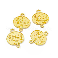 Rack Plating Alloy Connector Charms&nbsp;FIND-G045-12MG