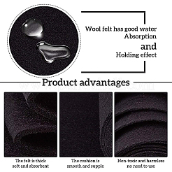 Non Woven Fabric Embroidery Needle Felt for DIY Crafts&nbsp;DIY-WH0156-92B
