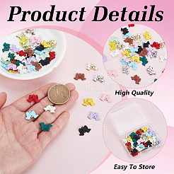 48Pcs 12 Colors Spray Painted Alloy Connector Charms&nbsp;FIND-ME0004-05