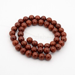 天然石ラウンドビーズ連売り  6mm  穴：1mm  約58個/連  38cm&nbsp;G-J302-08-6mm