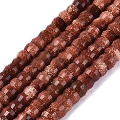 Synthetic Goldstone Beads Strands&nbsp;G-Q606-46A-12
