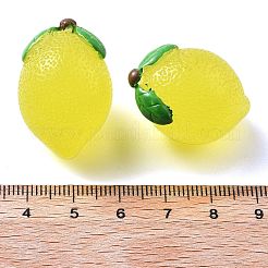 蓄光樹脂カボション  模造果物  暗闇で光る  レモン  20.5x28.5x20.5mm&nbsp;CRES-D277-03J