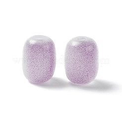 不透明なガラスビーズ  バレル  ミディアム蘭  10x8mm  穴：1.6mm&nbsp;GLAA-F117-06F