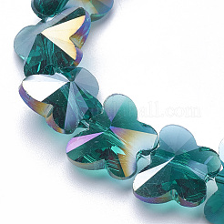 Electroplate Glass Beads&nbsp;EGLA-Q091-14mm-B06