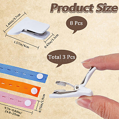 3Pcs 3 Colors Polyester Clothes Organizer Elastic Bands&nbsp;FIND-CN0001-68A