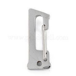変色しない304ステンレススチール製キーチェーン留め具  ステンレス鋼色  NUM。1  23mm&nbsp;STAS-C024-22P