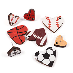 DIY Sport Theme Earring Making Kit&nbsp;DIY-TA0006-11