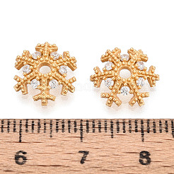 925 Sterling Silver Micro Pave Clear Cubic Zirconia Bead Caps&nbsp;STER-T008-42G