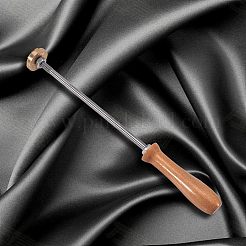 スタンピングエンボスはんだ付け真鍮にスタンプ  ケーキ/木用  ゴールドカラー  他の模様  30mm&nbsp;AJEW-WH0113-15-71