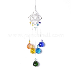 Crystals Chandelier Suncatchers Prisms Chakra Hanging Pendant&nbsp;AJEW-Q142-05
