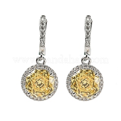 925 Sterling Silver Micro Pave Cubic Zirconia Hoop Earrings&nbsp;EJEW-B147-01A-04