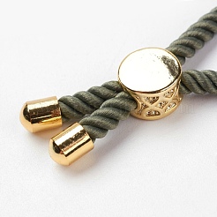 Nylon Twisted Cord Bracelet Making&nbsp;MAK-K007-03G