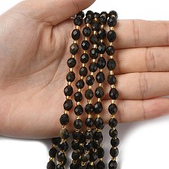 Natural Golden Sheen Obsidian Beads Strands&nbsp;G-F809-A27-01