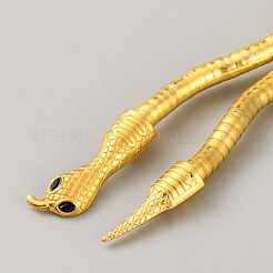 Adjustable Flexible Alloy Snake Choker Necklaces for Women Men&nbsp;NJEW-WH0036-023G