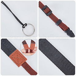 ポリエステル カメラ ネック ストラップ  カメラテザー  プラスチック製のパーツと  ブラック  134.2x2x0.1cm&nbsp;FIND-WH0129-36B