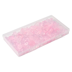 120Pcs 8 Styles Transparent Spray Paint Glass Beads&nbsp;GLAA-FS0002-25
