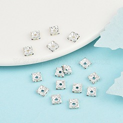 Brass Rhinestone Spacer Beads&nbsp;RSB071NF-02S