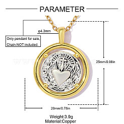 Brass Pendants&nbsp;KK-OY001-39G